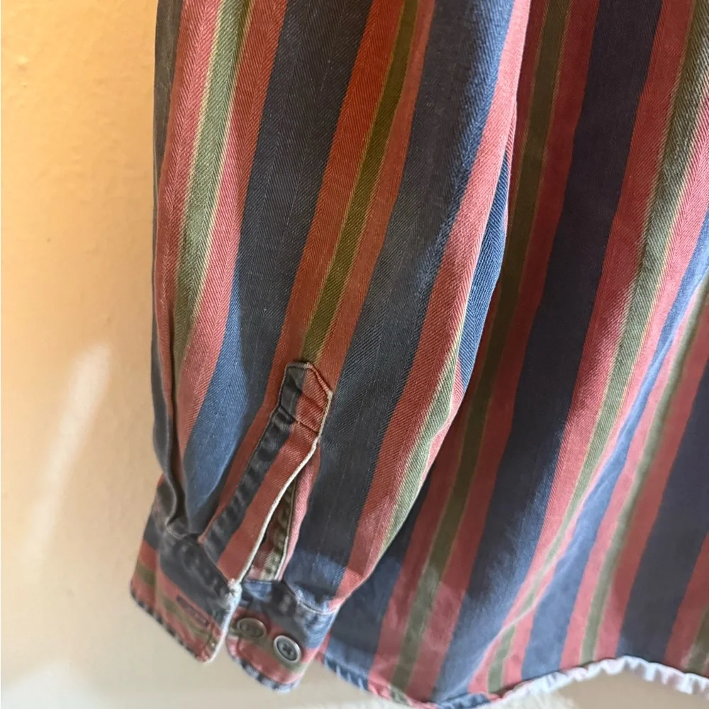 Vintage Dockers Striped Button-Up Shirt - Picture 6 of 6